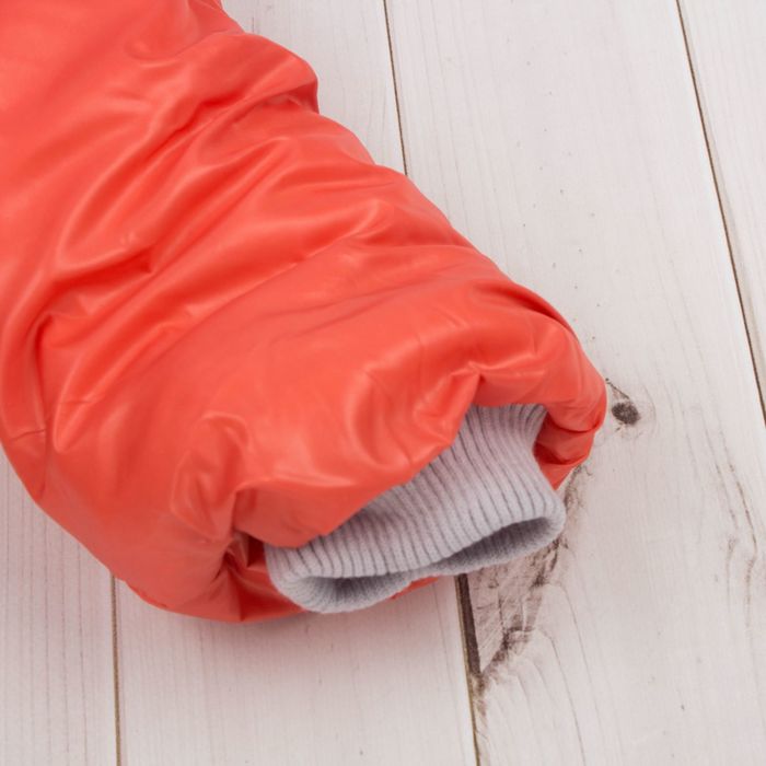 Пальто для девочки "Пушок", рост 104 см, цвет коралловый Д016