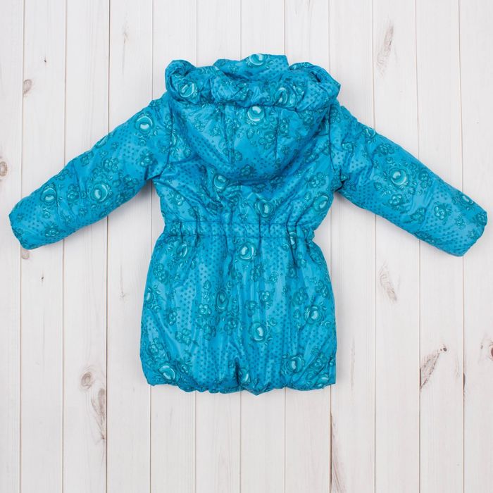 Пальто для девочки "Бабочка", рост 110 см, цвет голубой ДЗ-0032