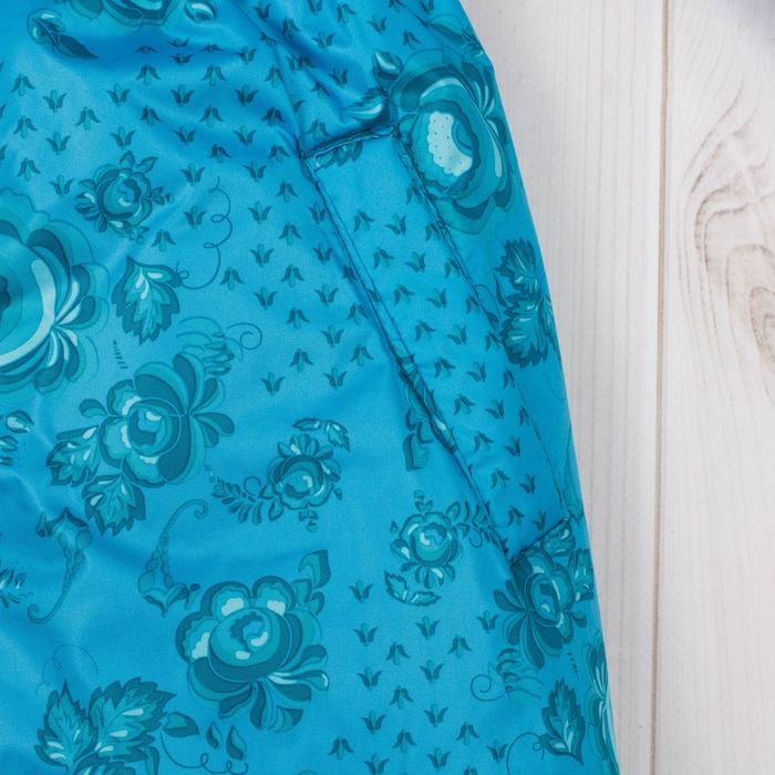 Пальто для девочки "Бабочка", рост 116 см, цвет голубой ДЗ-0032