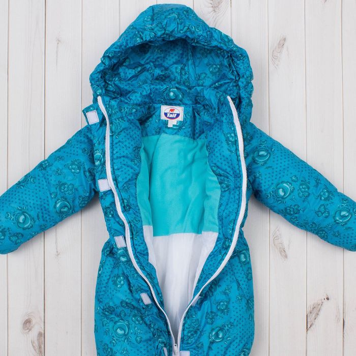 Пальто для девочки "Бабочка", рост 116 см, цвет голубой ДЗ-0032