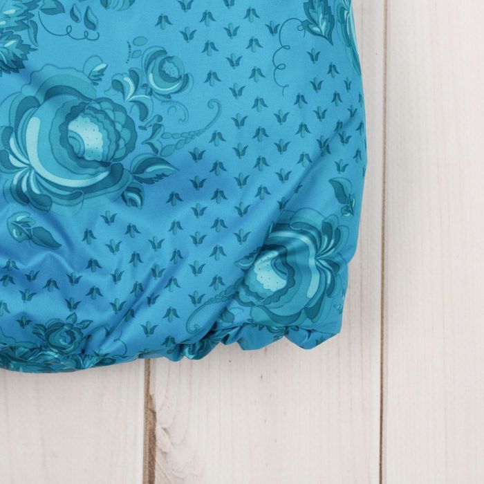 Пальто для девочки "Бабочка", рост 128 см, цвет голубой ДЗ-0032