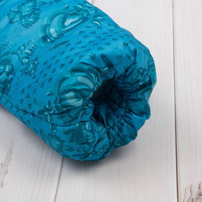 Пальто для девочки "Бабочка", рост 128 см, цвет голубой ДЗ-0032