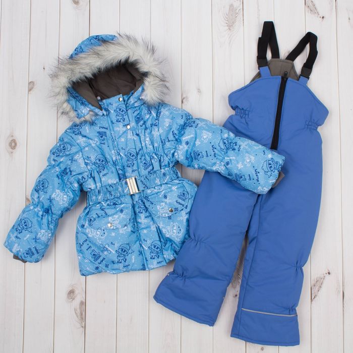 Костюм для девочки "Снежинка", рост 110 см, цвет голубой ДЗ-0036