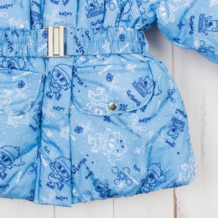 Костюм для девочки "Снежинка", рост 110 см, цвет голубой ДЗ-0036