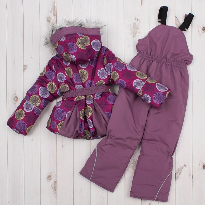 Костюм для девочки "Фиалка", рост 116 см, цвет фиолетовый/сиреневый ДЗ-0040