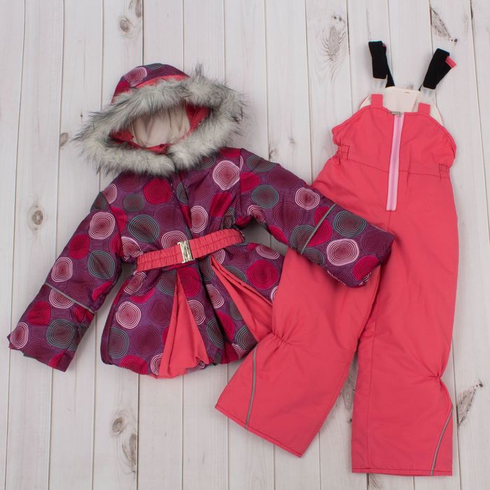 Костюм для девочки "Фиалка", рост 122 см, цвет фиолетовый/коралловый ДЗ-0040