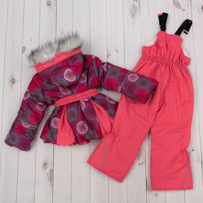 Костюм для девочки "Фиалка", рост 122 см, цвет фиолетовый/коралловый ДЗ-0040