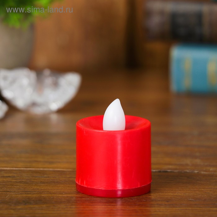 

Свеча светодиодная, с переливом света, цвет красный