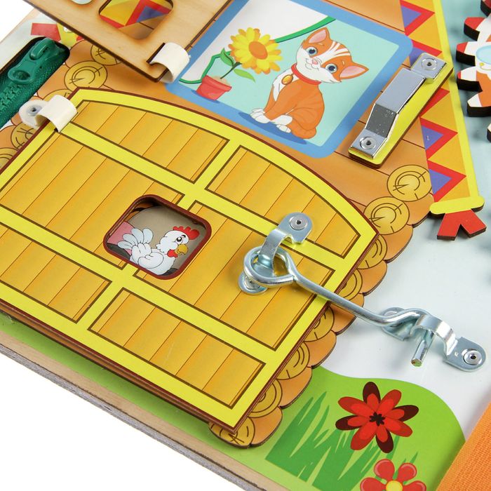 Бизиборд "Чудесный огород", 30Х30 см