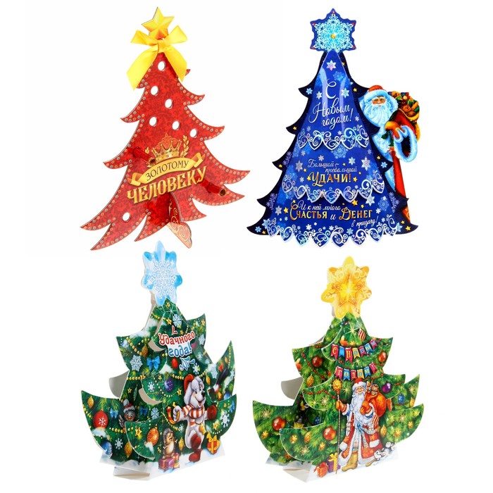 Ёлка разборная новогодняя МИКС