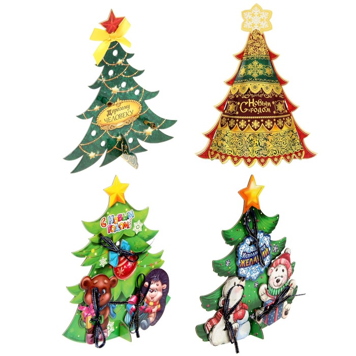 Ёлка разборная новогодняя МИКС