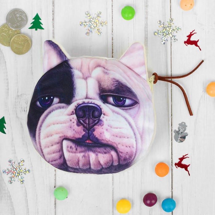 Мягкий кошелек "Серьезный песик"