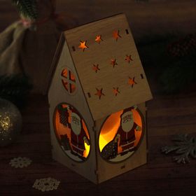 Декор с подсветкой «Домик с подарочком» от Сима-ленд