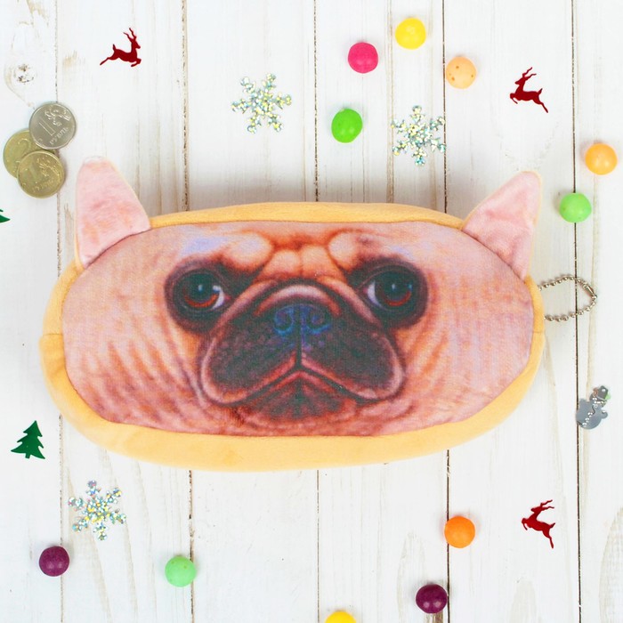 Кошелек "Мопсик" с ушками