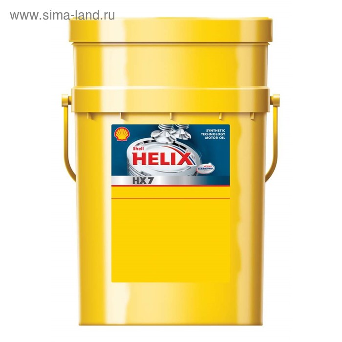 фото Масло моторное shell helix hx7, 5w-30, 550040426, 20 л