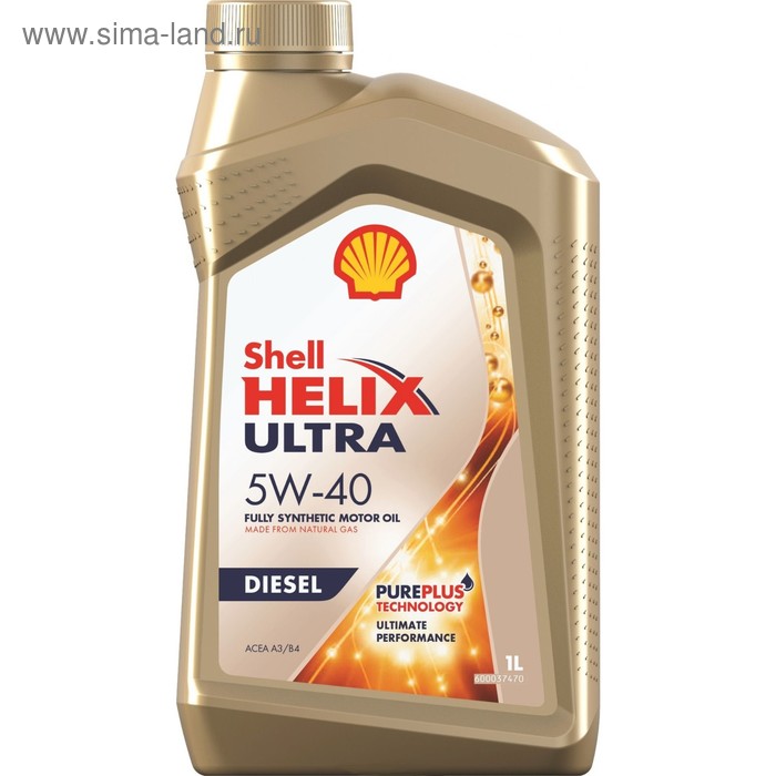 Масло моторное Shell Helix ULTRA DIESEL 5W-40, 550040552, 1 л моторное масло shell helix ultra 5w 40 1 л синтетическое