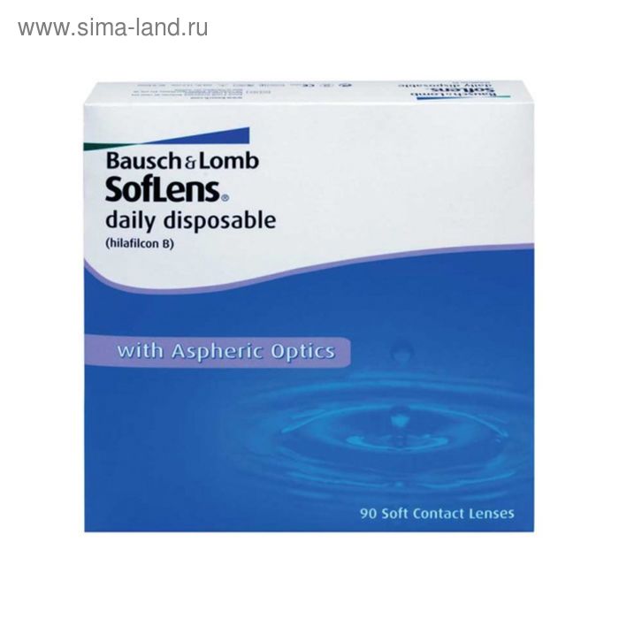 

Контактные линзы - Soflens Daily Disposable, -8,5/8,6, в наборе 90шт