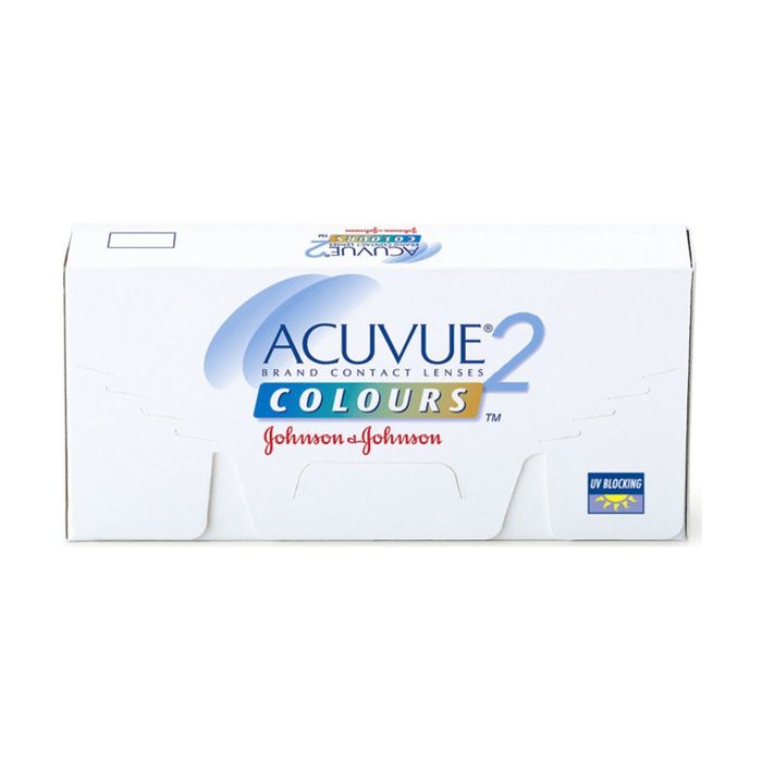 Цветные контактные линзы Acuvue 2 Colors - Aqua, 0.00/8,7, в наборе 6шт