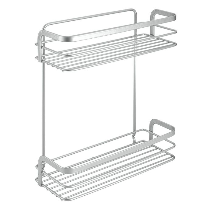 Полка для ванной, 2-х ярусная 26х10х30 см,