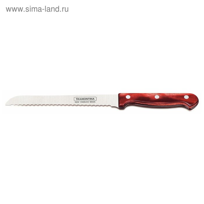 фото Нож кухонный polywood, для хлеба, длина лезвия 17,5 см tramontina