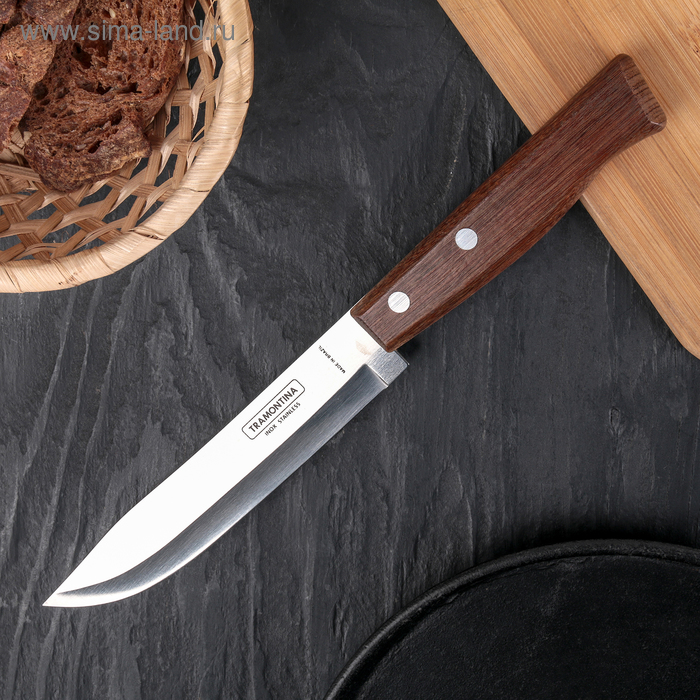 Нож кухонный Tramontina Tradicional для мяса, лезвие 15 см нож для мяса tramontina tradicional 15 см нерж сталь дерево