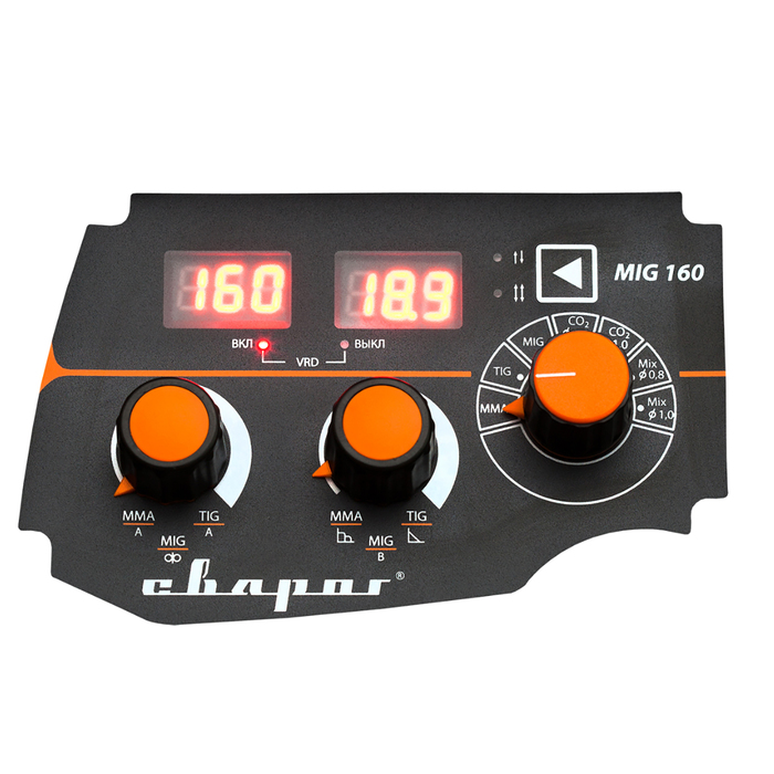 Инвертор сварочный "СВАРОГ" MIG 160 "PRO" N227, 6.5 кВт, 160А, 220В
