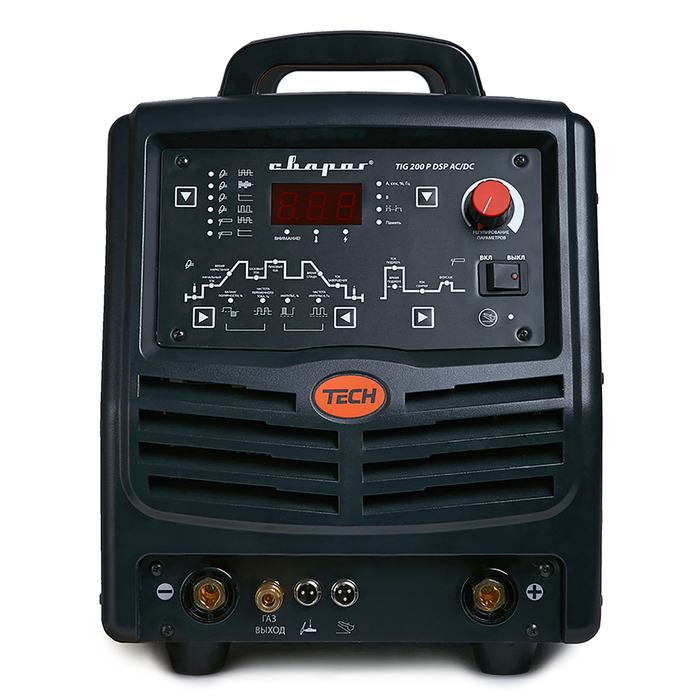 Инвертор сварочный "СВАРОГ" TIG 200 P AC/DC DSP "TECH" E104, 6.5 кВт, 200А, 220В
