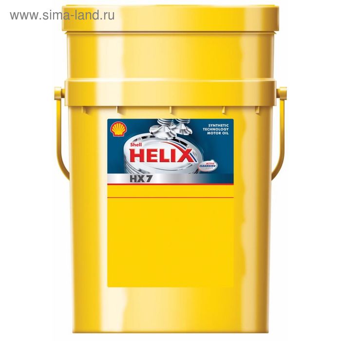 фото Масло моторное shell helix hx7 5w-40, lhel081p11, 20 л
