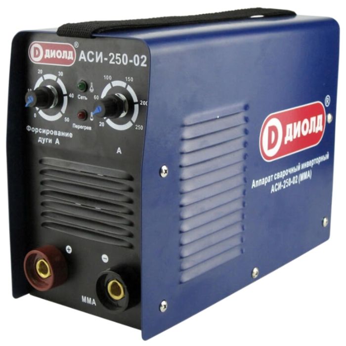 Сварочный аппарат "ДИОЛД" АСИ-250-02, инверторный, 9.2 кВт, 250А, 1.6-6 мм