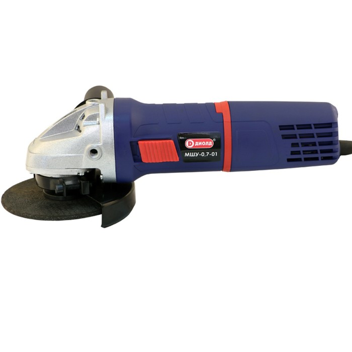 Угловая шлифмашина "ДИОЛД" МШУ-0,7-01, 700 Вт, 11000 об/мин, диаметр круга 115 мм