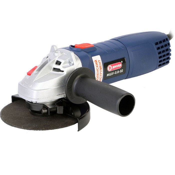Угловая шлифмашина "ДИОЛД" МШУ-0,8-02, 800 Вт, 11000 об/мин, диаметр круга 125 мм