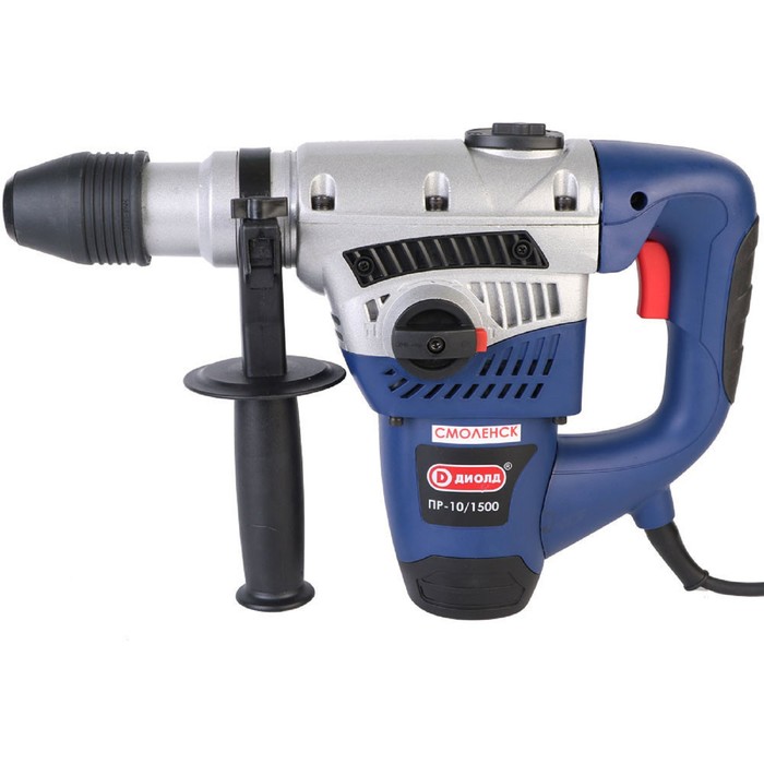 Перфоратор "ДИОЛД" ПР-10/1500, 1500 Вт, 580 об/мин, 4000 уд/мин, SDS+, 8 Дж
