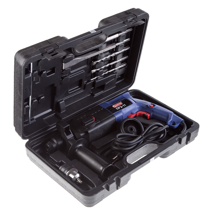 Перфоратор "ДИОЛД" ПРЭ-11, 800 Вт, 1100 об/мин, 4500 уд/мин, SDS+, 3,2 Дж