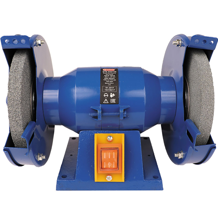 Станок заточной "ДИОЛД" ЭТБ-250/150, 250 Вт, 2950 об/мин, круги 150 мм, 25 м/с