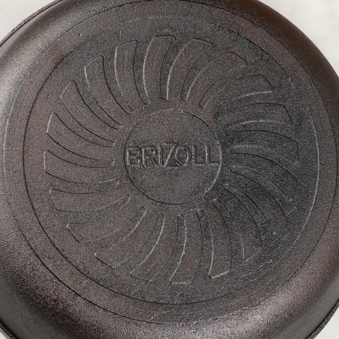 Сковорода чугунная "Оптима", BRIZOLL, 26 х 6 см, ручка