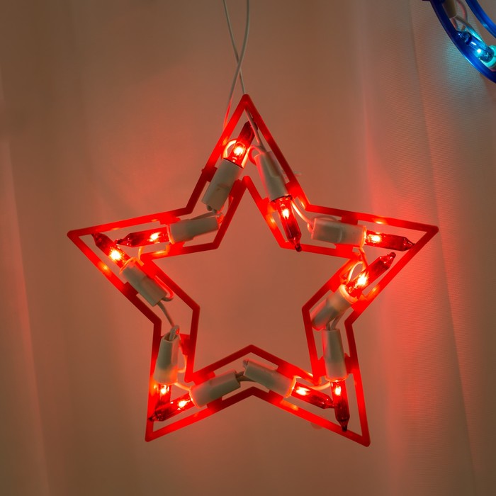 БАХРОМА, Ш:2,3м,В:0,25,"Звезда и месяц" 12 фигур Н.Б. 120 ламп,к.8р,МУЛЬТИ