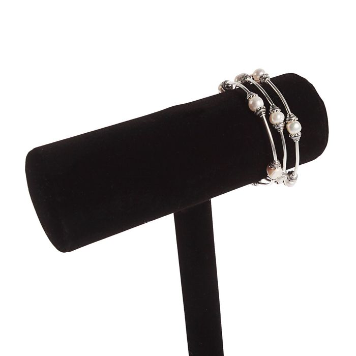 Подставка под браслеты, часы, цепочки, чёрная, 16*6,7*30