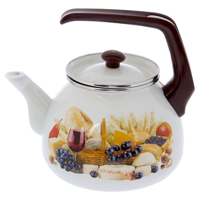 Чайник 3 л "Палермо", эмалированная крышка, фиксированная ручка