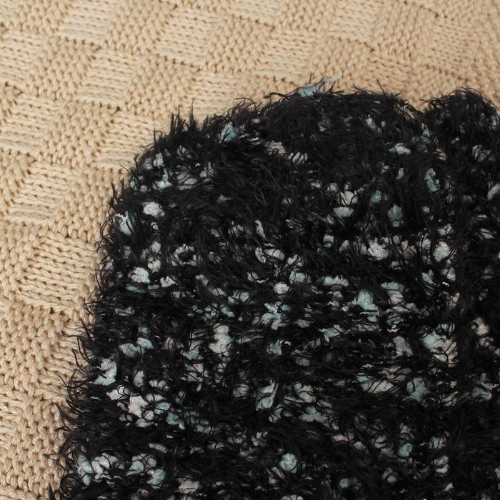 Носки женские "Травка", размер 19-23, цвет чёрный/белый