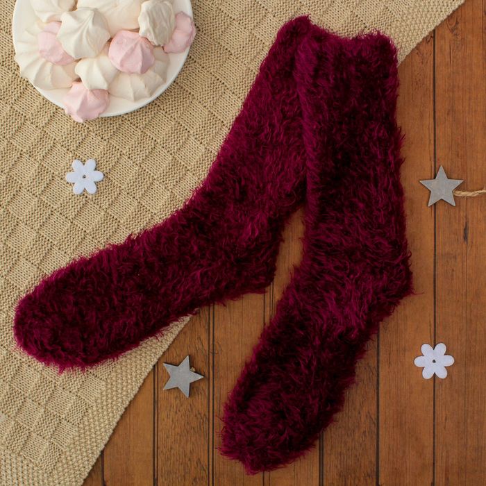 Носки женские "Травка", размер 19-25, цвет фиолетовый