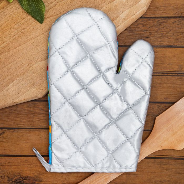 Набор 2 пр.Красный горох, прихватка 16*16 см, варежка 17*27 см с тефлоновым покрытием