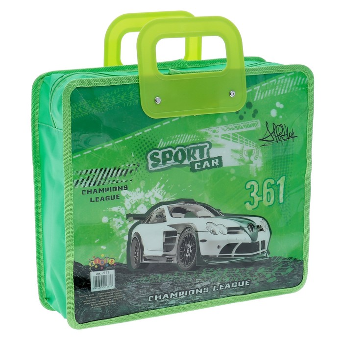 Папка-сумочка формат А4 на молнии с ручками рисунок Принцессы МИКС 310мкр