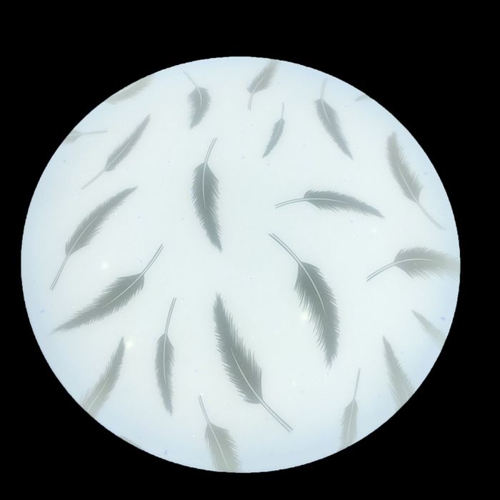 Светильник светодиодный "Перья" 12W LED 6000K (серебрянный свет) 21x21x7см