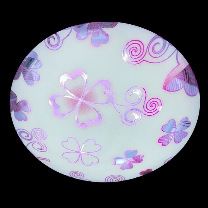 Светильник светодиодный "Клевер" 12W LED 6000K (фиолетовый свет) 26x26x7см