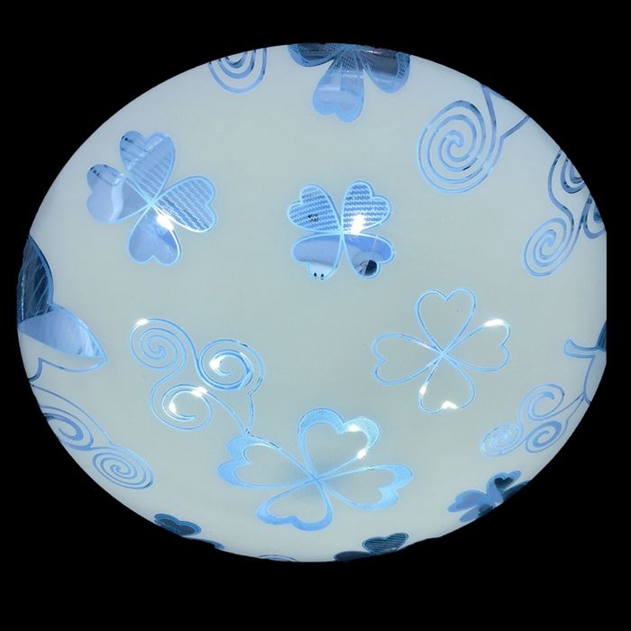 Светильник светодиодный "Клевер" 12W LED 6000K (голубой свет) 21x21x7см