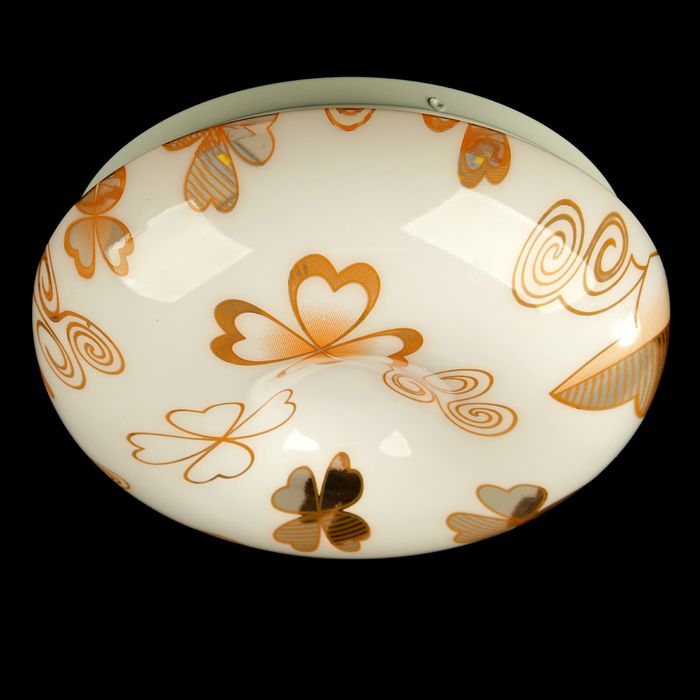 Светильник светодиодный "Клевер" 16W LED 6000K (оранжевый свет) 25x25x7см