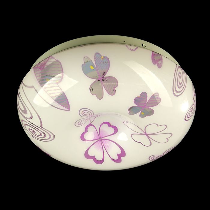 Светильник светодиодный "Клевер" 16W LED 6000K (фиолетовый свет) 25x25x7см