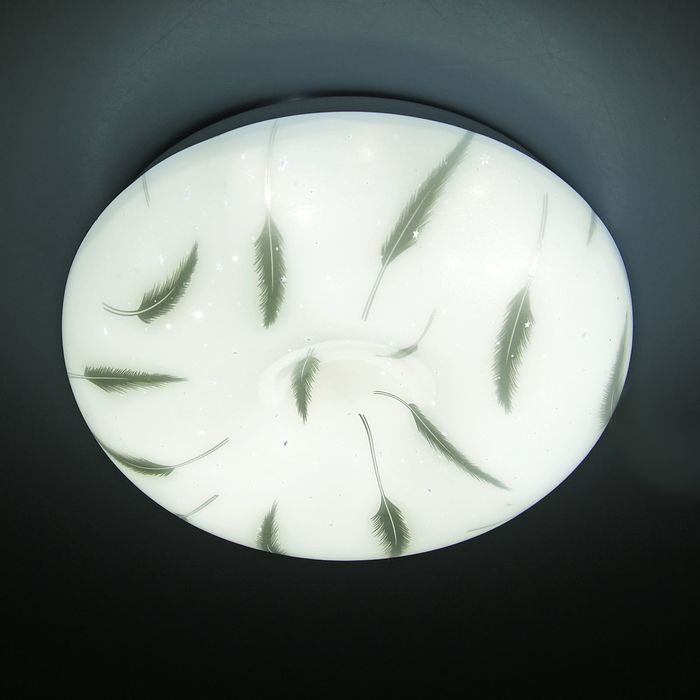 Светильник светодиодный "Перья" 20W LED 6000K (серебрянный свет) 30x30x8см