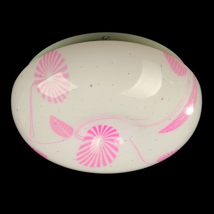 Светильник светодиодный "Ромашка" 24W LED 6000K (розовый свет) 32x32x8см