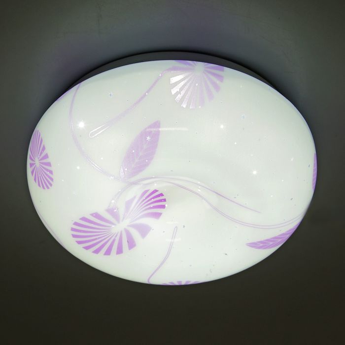 Светильник светодиодный "Ромашка" 24W LED 6000K (фиолетовый свет) 32x32x8см